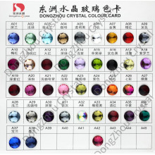 Color Card: Flat Back Crystal Stone for Jewelry/Garment Decoration
